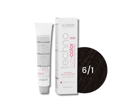 ALTER EGO TECHNOFRUIT trwała farba do włosów z keratyną 100 ml | 6/1